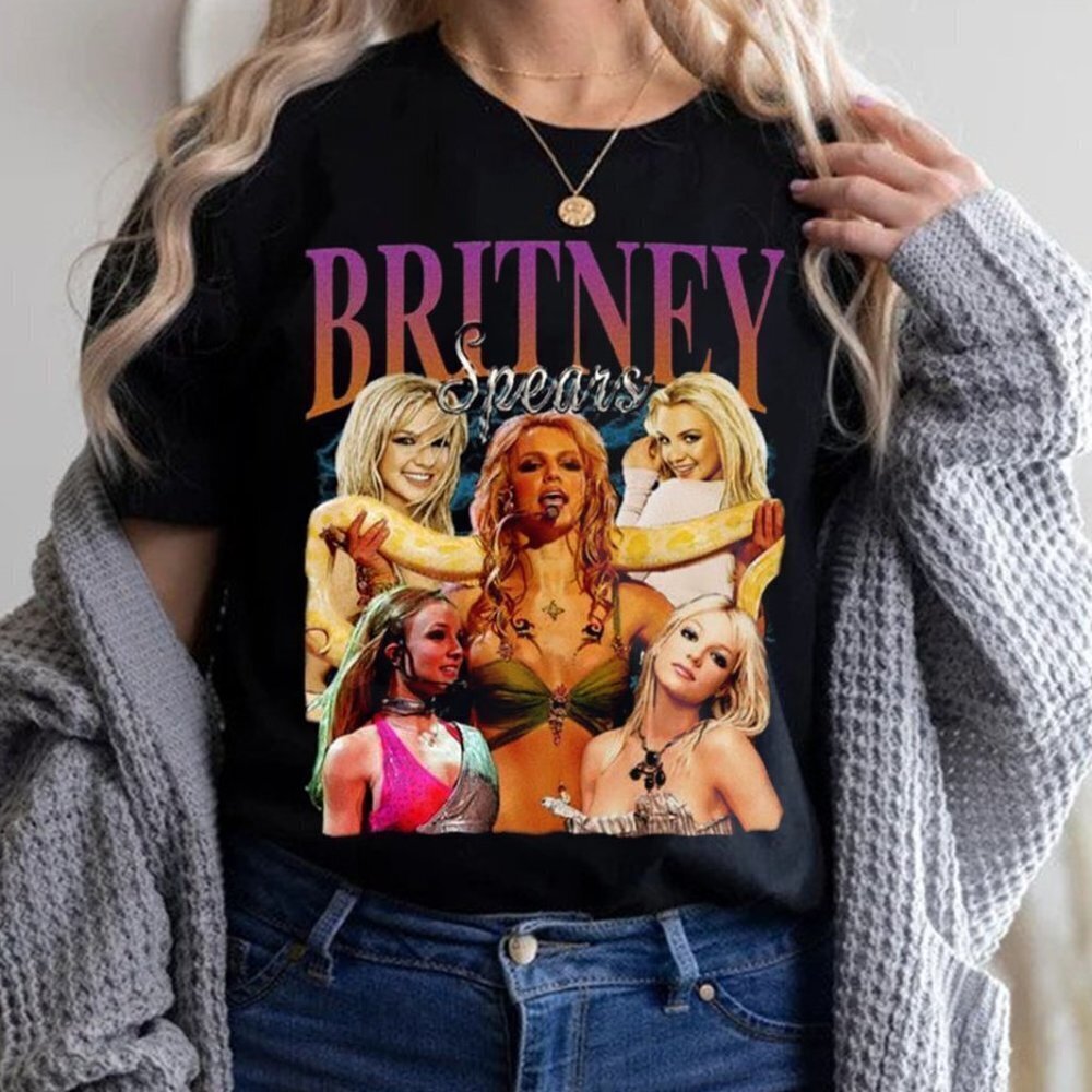 Britney Spears Memories Princess Of Pop Fan Music Retro Concert T-Shirt